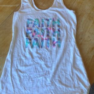 White “Faith” Tank Top